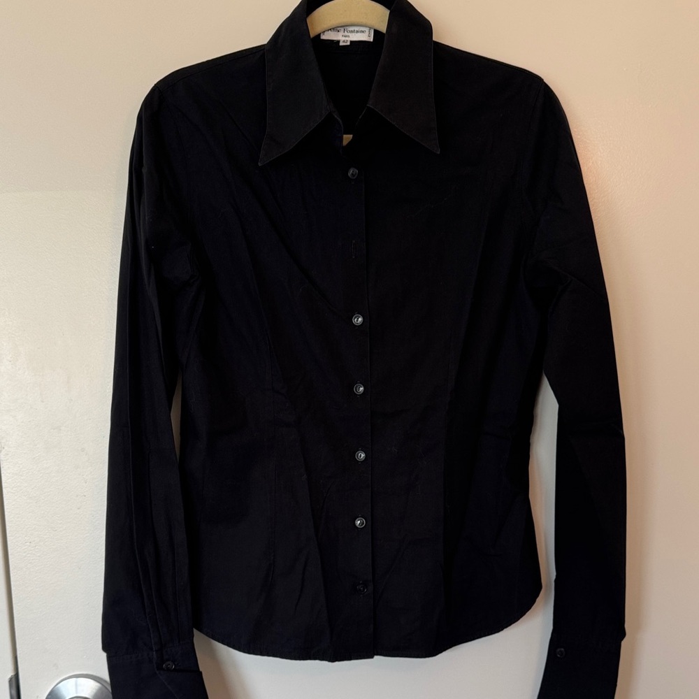 Anne Fontaine Black Blouse